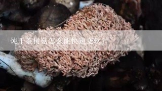 炖干茶树菇怎么能快速变软？