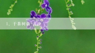 干茶树菇 去沙