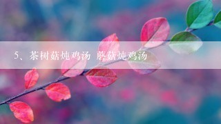 茶树菇炖鸡汤 蘑菇炖鸡汤