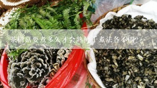 茶树菇要煮多久才会熟鲜干煮法各不同？