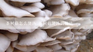 茶树菇怎么煲汤 茶树菇煲汤的做法