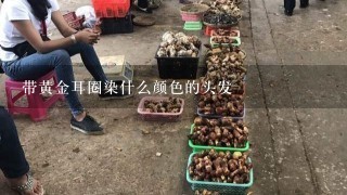 带黄金耳圈染什么颜色的头发