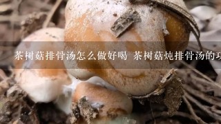 茶树菇排骨汤怎么做好喝 茶树菇炖排骨汤的功效