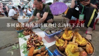 茶树菇煲鸡汤还该放些什么汤料下去好