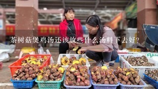 茶树菇煲鸡汤还该放些什么汤料下去好？