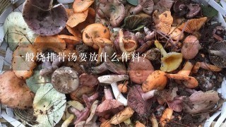 一般烧排骨汤要放什么作料?