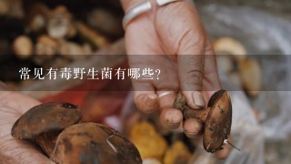 常见有毒野生菌有哪些？