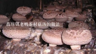 高压锅老鸭茶村菇汤的做法