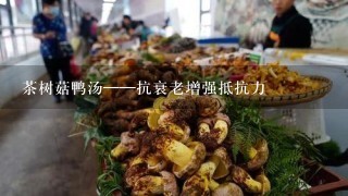 茶树菇鸭汤——抗衰老增强抵抗力