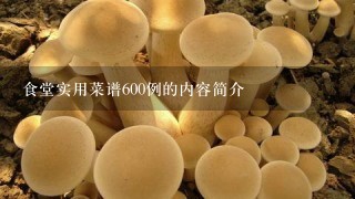 食堂实用菜谱600例的内容简介