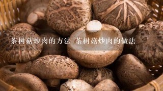 茶树菇炒肉的方法 茶树菇炒肉的做法
