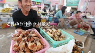 老鸭汤放什么食材最好