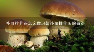 补血排骨汤怎么做_4款补血排骨汤的做法