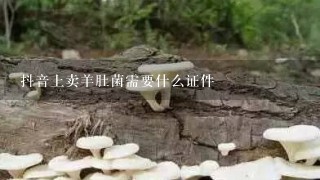 抖音上卖羊肚菌需要什么证件