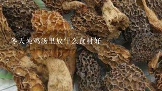 冬天炖鸡汤里放什么食材好