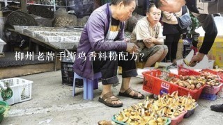 柳州老牌手撕鸡香料粉配方？