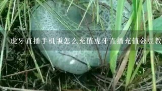 虎牙直播手机版怎么充值虎牙直播充值金豆教程？