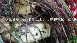 冬虫夏草 营养酒怎么泡？可以和枸杞1起泡吗