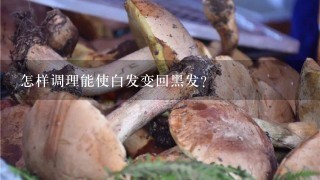 怎样调理能使白发变回黑发?