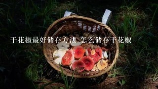 干花椒最好储存方法 怎么储存干花椒