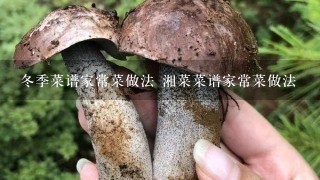 冬季菜谱家常菜做法 湘菜菜谱家常菜做法