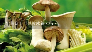 竹荪菇干可以放冰箱·吗·？