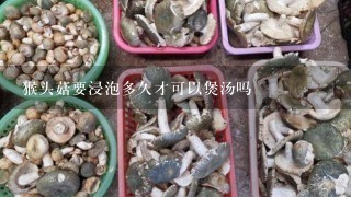 猴头菇要浸泡多久才可以煲汤吗