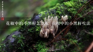 花椒中的小黑籽怎么吃 花椒中的小黑籽吃法