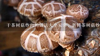 干茶树菇炒肉的做法大全家常，新鲜茶树菇炒肉的做法
