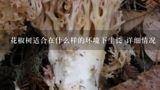 花椒树适合在什么样的环境下生长 详细情况