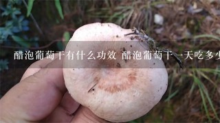 醋泡葡萄干有什么功效 醋泡葡萄干1天吃多少