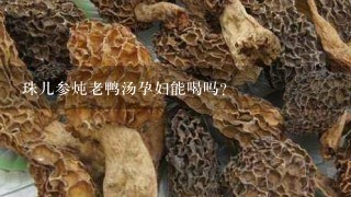 珠儿参炖老鸭汤孕妇能喝吗?