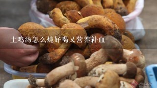 土鸡汤怎么炖好喝又营养补血