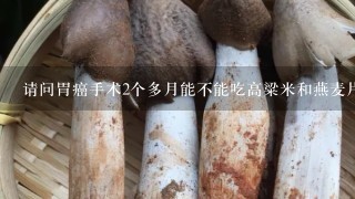 请问胃癌手术2个多月能不能吃高粱米和燕麦片大米熬稀饭