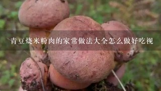 青豆烧米粉肉的家常做法大全怎么做好吃视