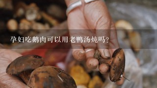 孕妇吃鹅肉可以用老鸭汤炖吗？