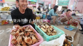 老鸭煲汤用什么材料好呢