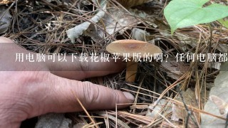 用电脑可以下载花椒苹果版的啊？任何电脑都可以用苹果版花椒直播啊？