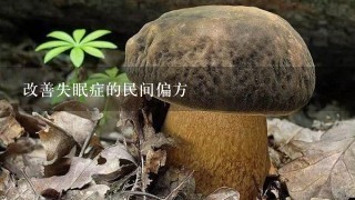 改善失眠症的民间偏方