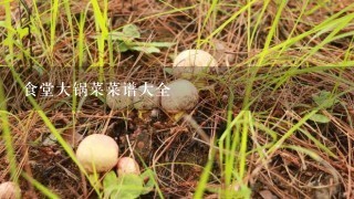 食堂大锅菜菜谱大全