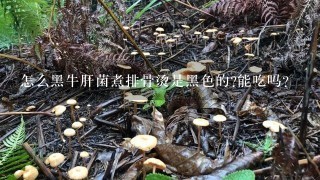 怎么黑牛肝菌煮排骨烫是黑色的?能吃吗?