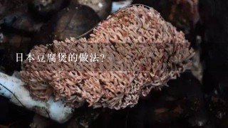 日本豆腐煲的做法？