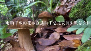 电脑下载的花椒直播助手总是安装失败怎么回事？