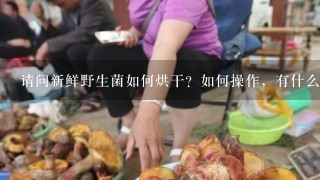 请问新鲜野生菌如何烘干？如何操作，有什么样的标准