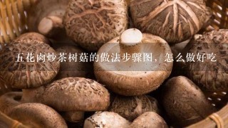 5花肉炒茶树菇的做法步骤图，怎么做好吃