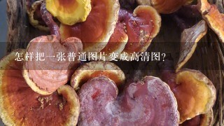 怎样把1张普通图片变成高清图？