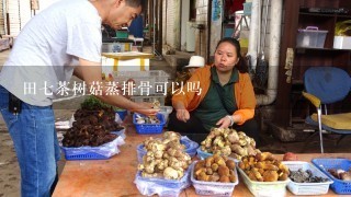 田7茶树菇蒸排骨可以吗