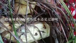 烧麻辣香锅时鸡爪过水还是过油呢