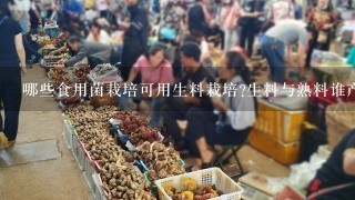 哪些食用菌栽培可用生料栽培?生料与熟料谁产量高?各自有哪些优缺点?