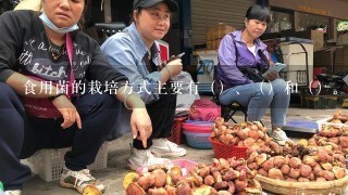 食用菌的栽培方式主要有（）、（）和（）。